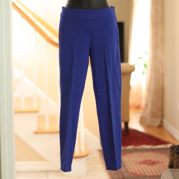 J BRAND for INTERMIX Solid Cobalt Blue Skinny Pant - Picture 1 of 5